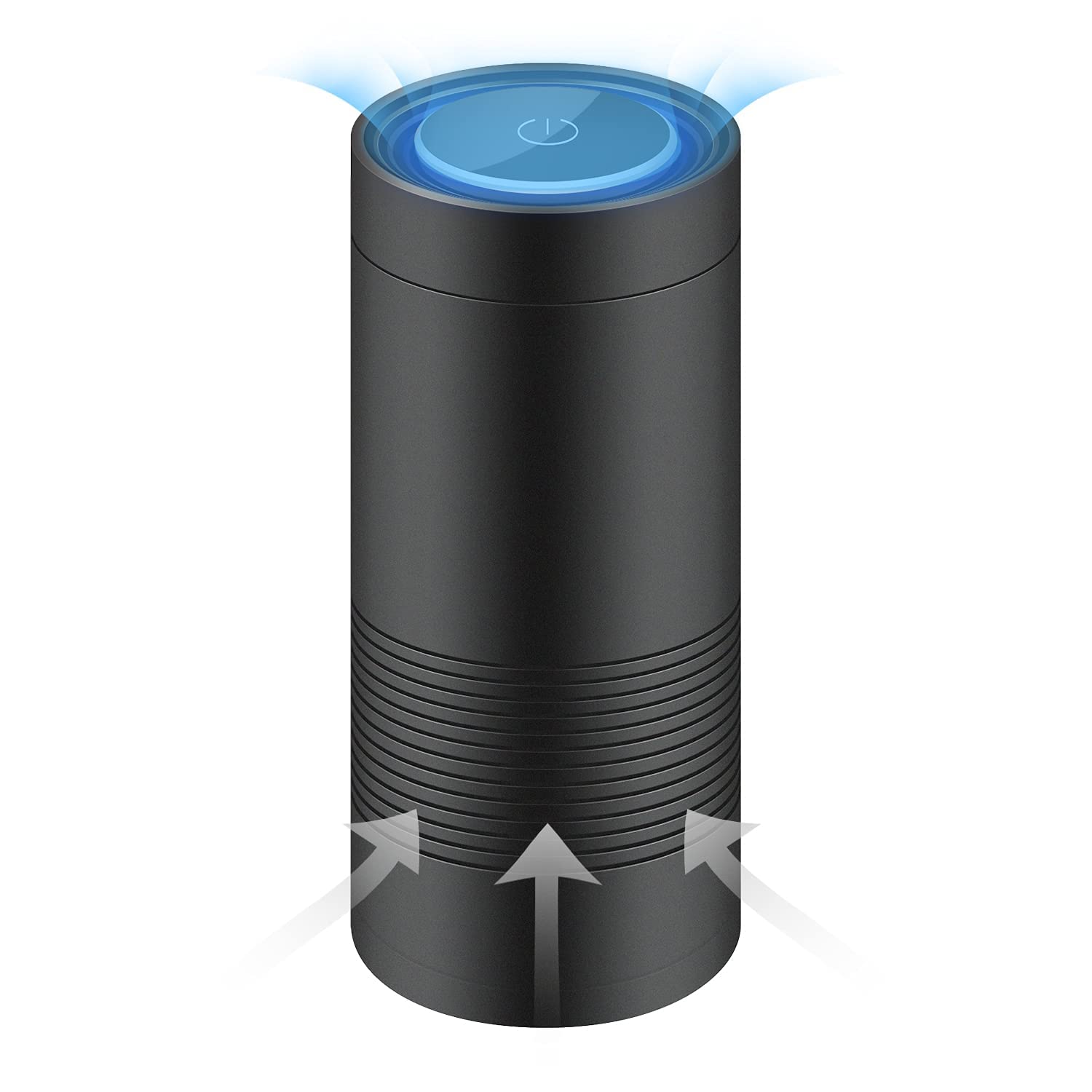 Portable Air Purifier, Car Air Purifier, Dual UVC & H13 HEPA Air Filter, Eliminate 99.9% Smoke, for Car, Home and Office