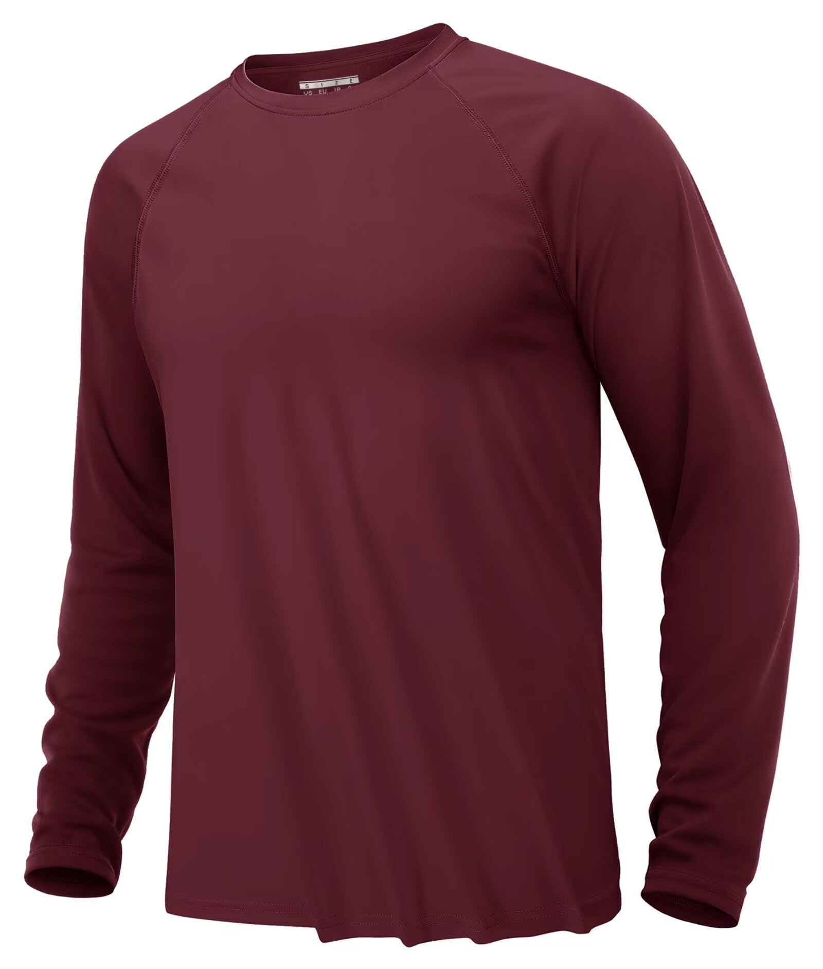 KEFITEVD Camiseta Casual de Manga Larga para Hombre Primavera Verano Camisetas Ligeras y Cómodas