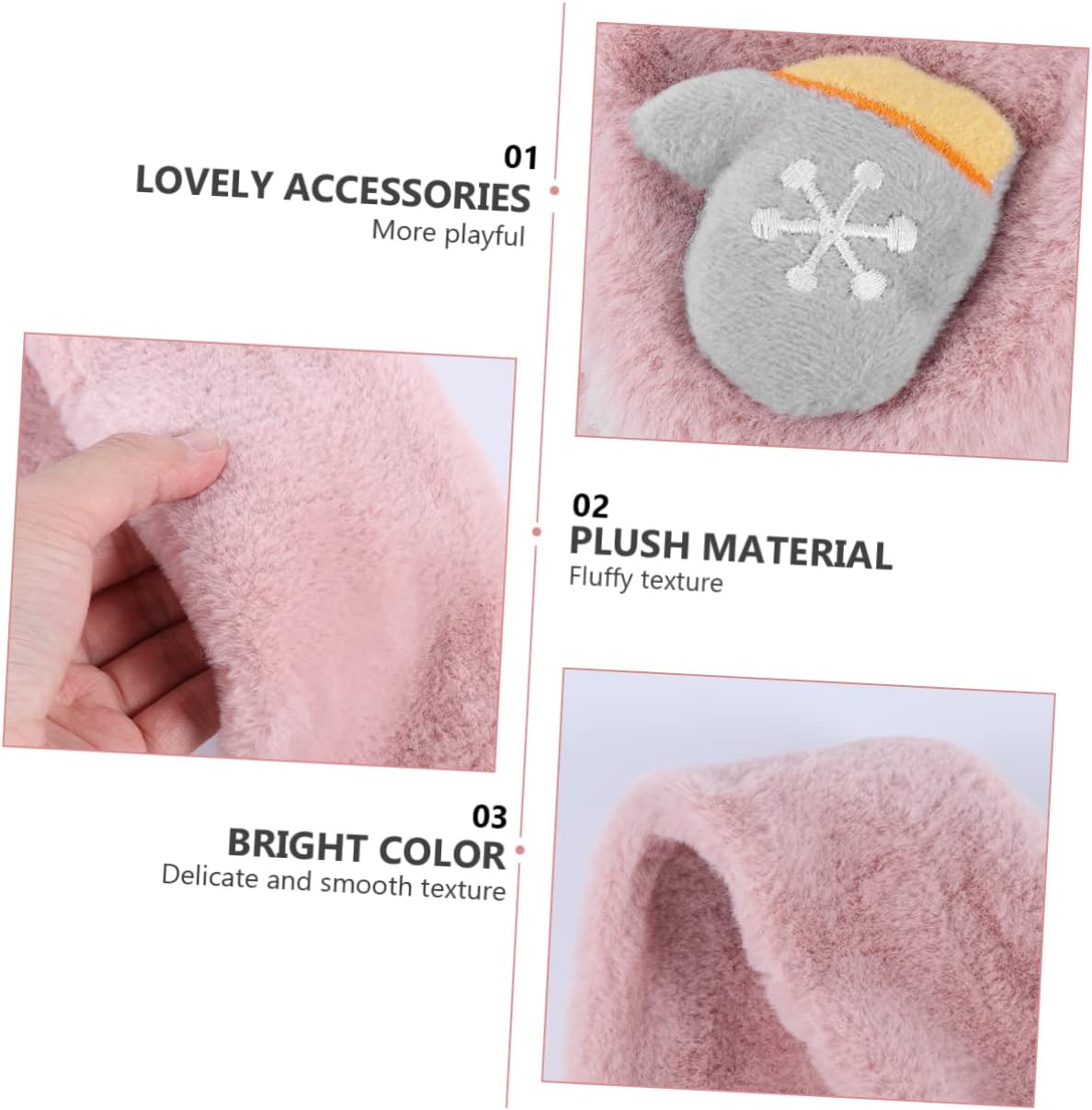 CALLARON 1 PC Scarf Plush Cross Child