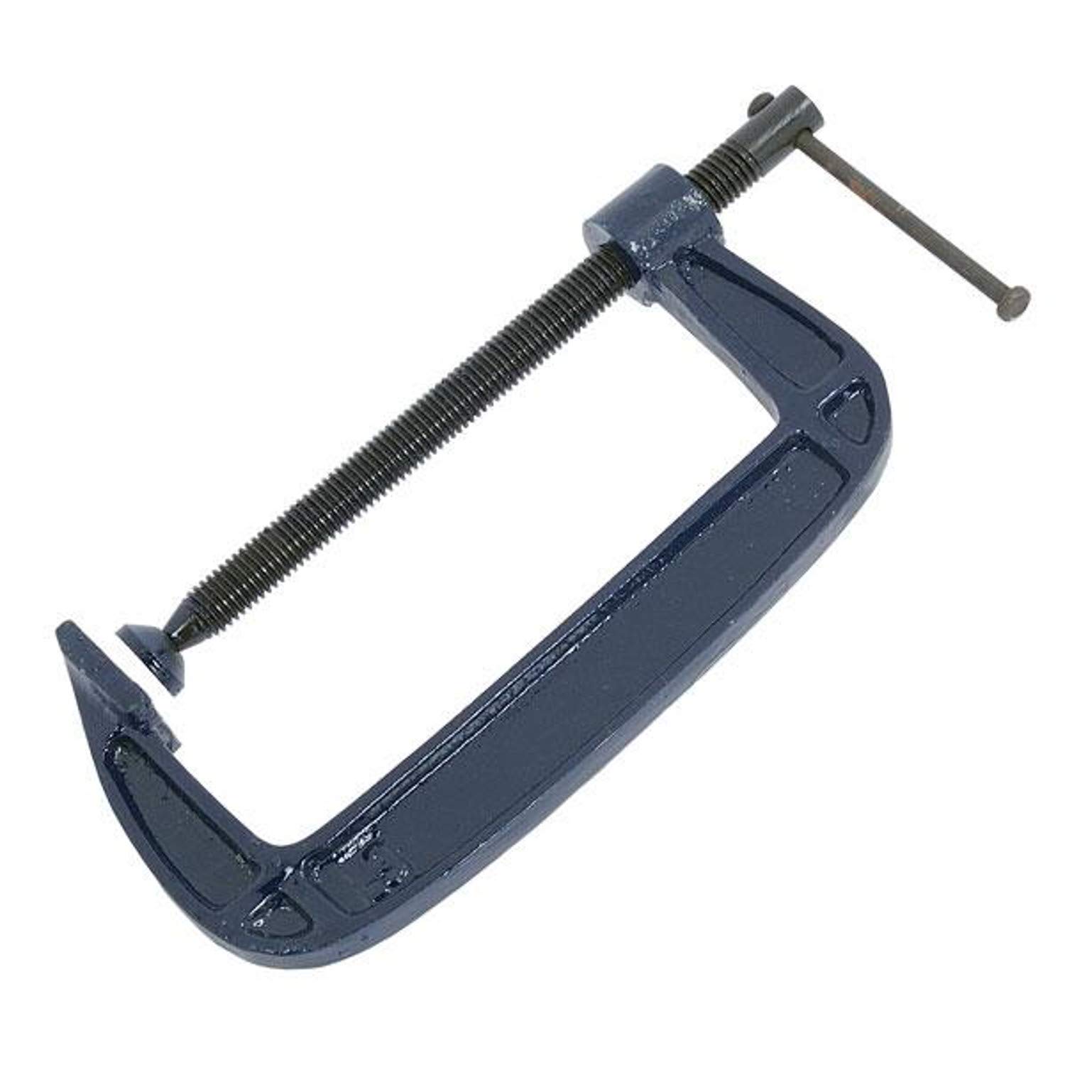 Neilsen CT0020 G-Clamp 6in 150mm Capacity Adjustable Screw Mechanism Clamp for Woodworking Metalworking DIY Projects