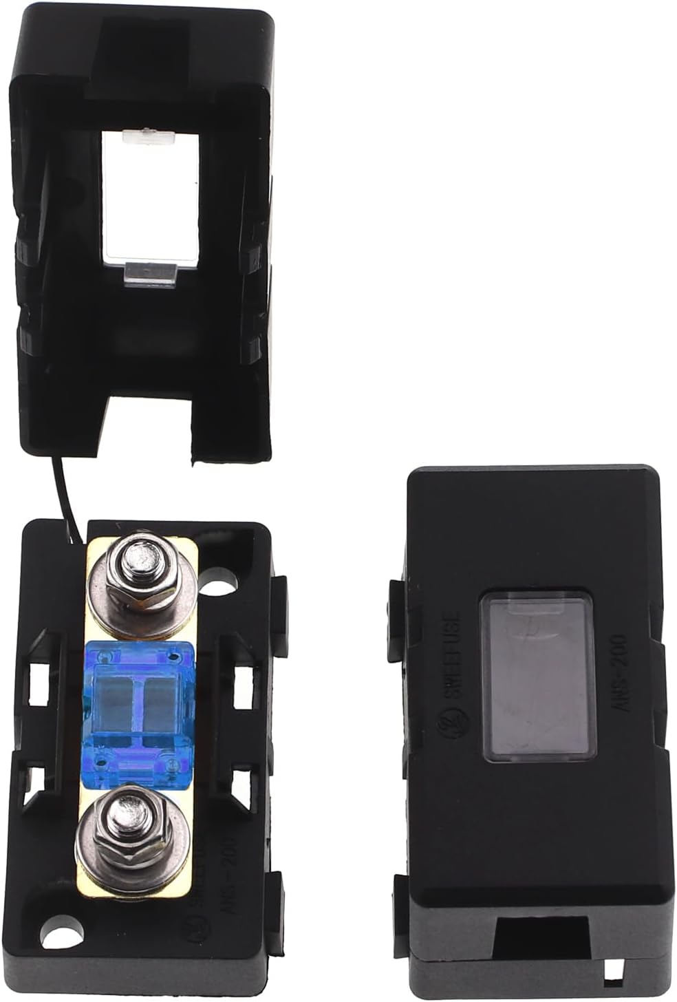 60Amp AMI/Midi Fuse Holder with Bolt-on AMI/Midi Fuse for Cars Trucks (Pack of 2)