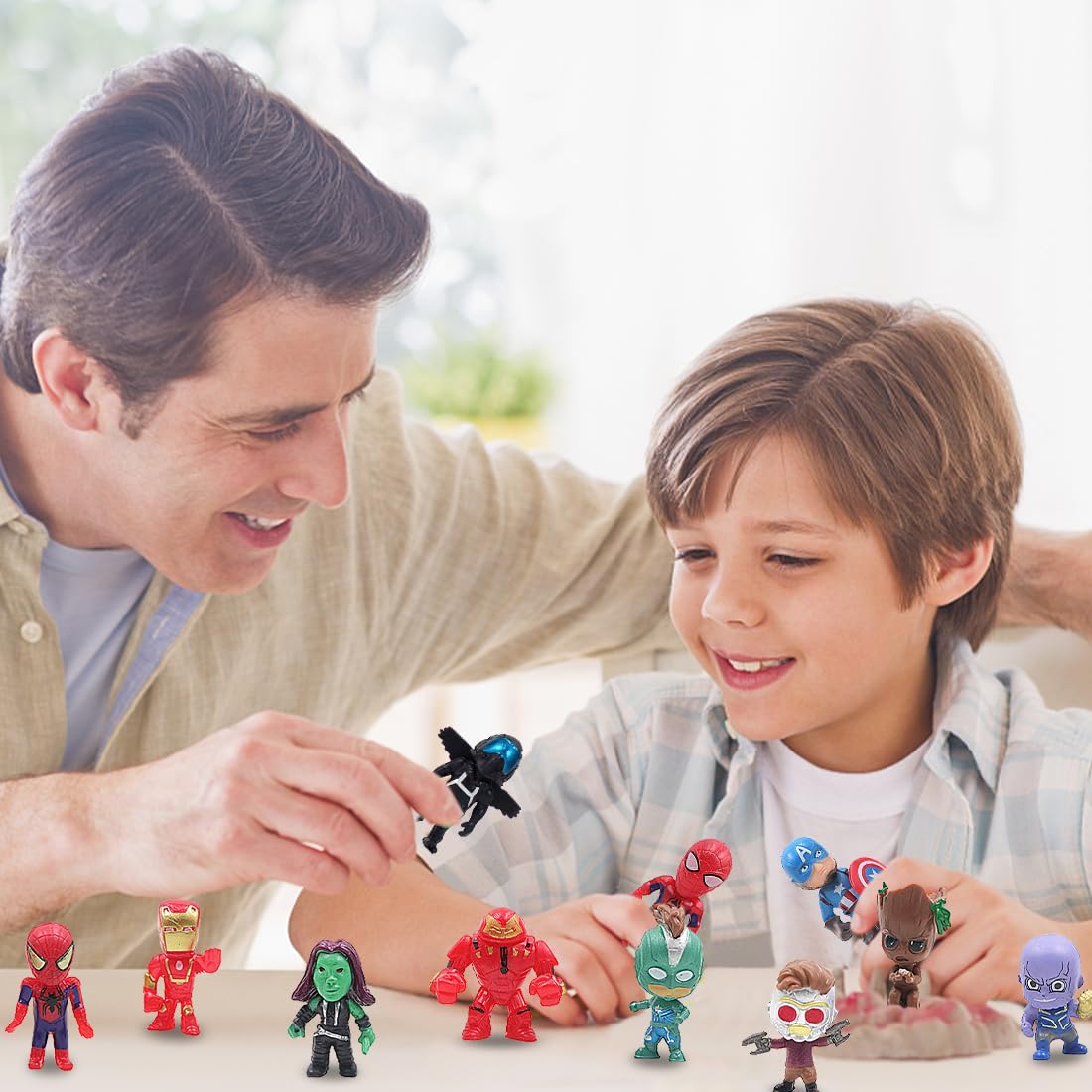 Mini Hero Figuren Set 24 Stück - Kuchen Deko Für Kindergeburtstage