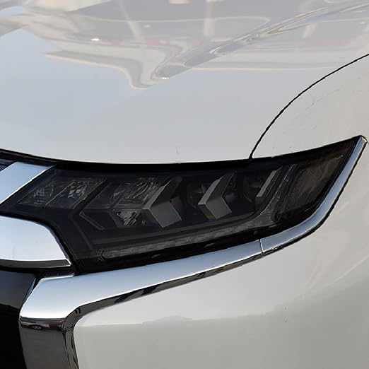 Amazon 車のヘッドライト保護ティントフィルムスモークブラックtpu保護透明ステッカー 三菱アウトランダー15 アクセサリー用 Ledテープ 車 バイク