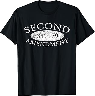 Second Amendment Est. 1791 Right To Bear Arms T-Shirt T-Shirt