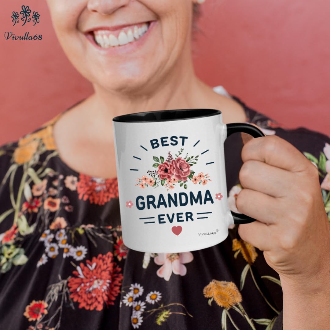 Vivulla68 Best Grandparents zestaw kubków do kawy prezenty 325 ml - prezenty prezenty dla babci i dziadka