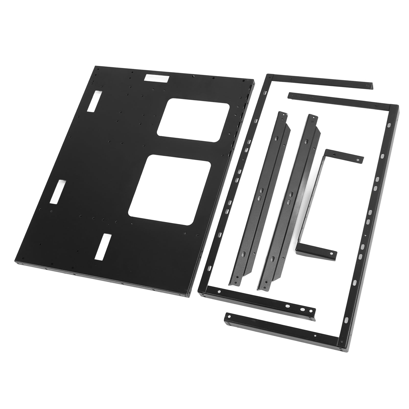 SENECESLI ATX Otwarty Podwozie Stojak na obudowę, DIY Zmontowany Potężny Stalowa Płyta Chłodząca PC PC Case Otwarta Ramka dla MATX ITX