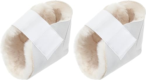 Miniatura 11 de 2 protectores de talón para úlceras por presión, almohadillas de talón de piel de oveja, almohadillas suaves para pies, almohadillas de talón