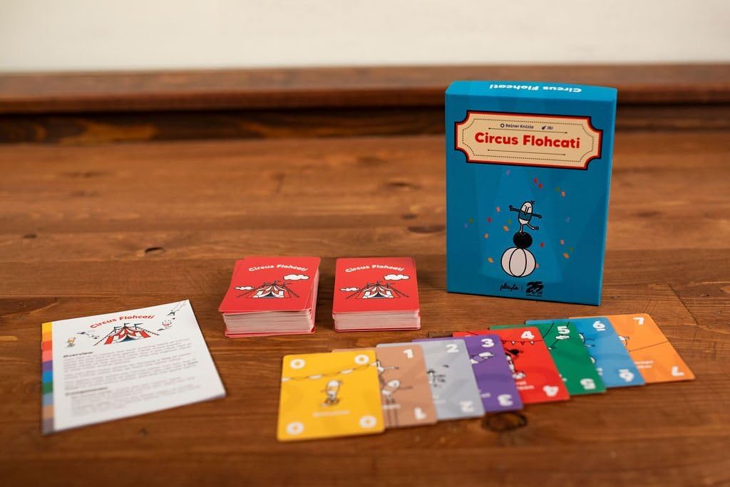 25th Century Games Circus Flohcati, Strategy Card Game, for 2 to 5 Players and Ages 8
