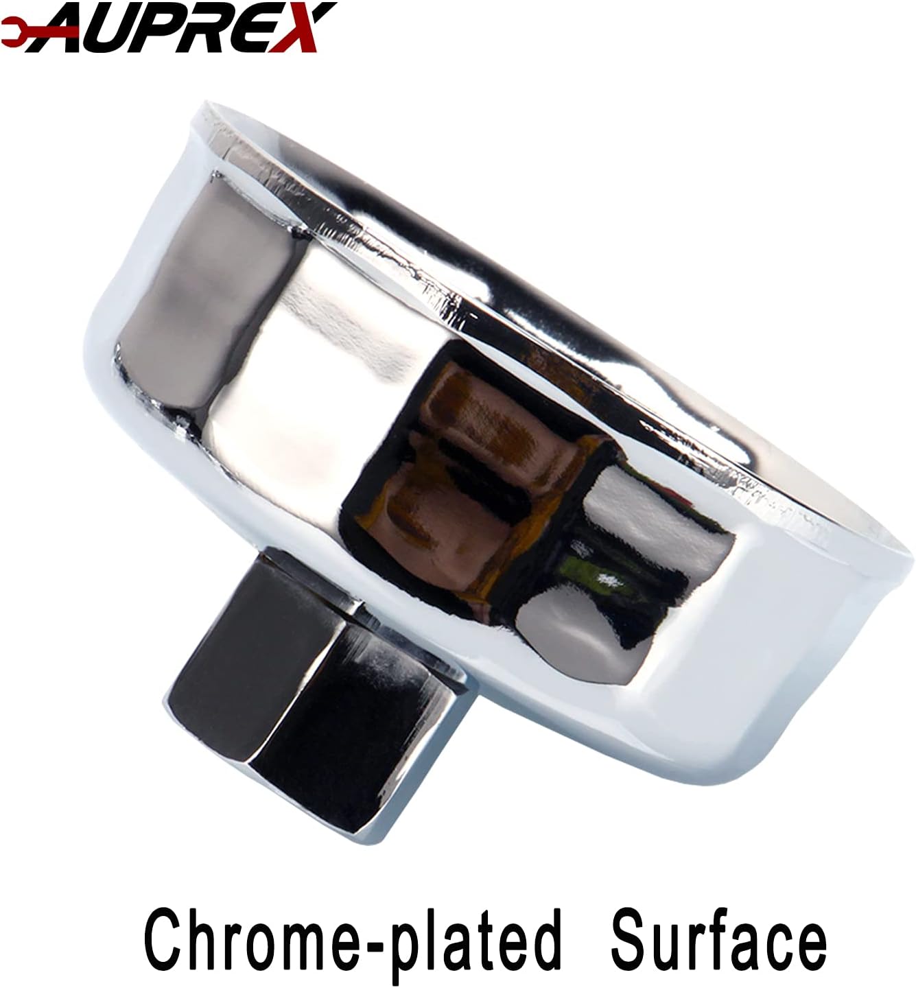 AUPREX 84mm 14 Flutes Oil Filter Wrench - Chrome Plated Steel - Universal Compatibility with Mercedes, Dodge, Jeep 3.0L Diesel Engines