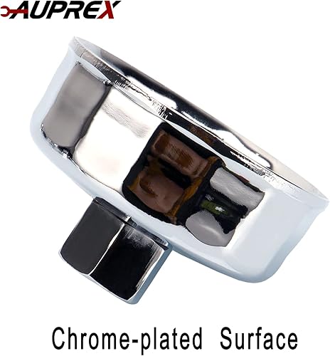 Miniatura 3 de Llave de filtro de aceite de 14 flautas de 3.307 in, acero cromado, compatibilidad universal con motores diésel Mercedes, Dodge y Jeep 3.0L