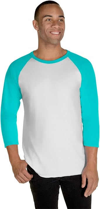Premium Blend Combed 3/4-Sleeve Raglan T-Shirt by JERZEES