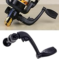 Vista 6 de Carretes de pesca universales de plástico con mango eléctrico para manivela y brazo de roca giratorio
