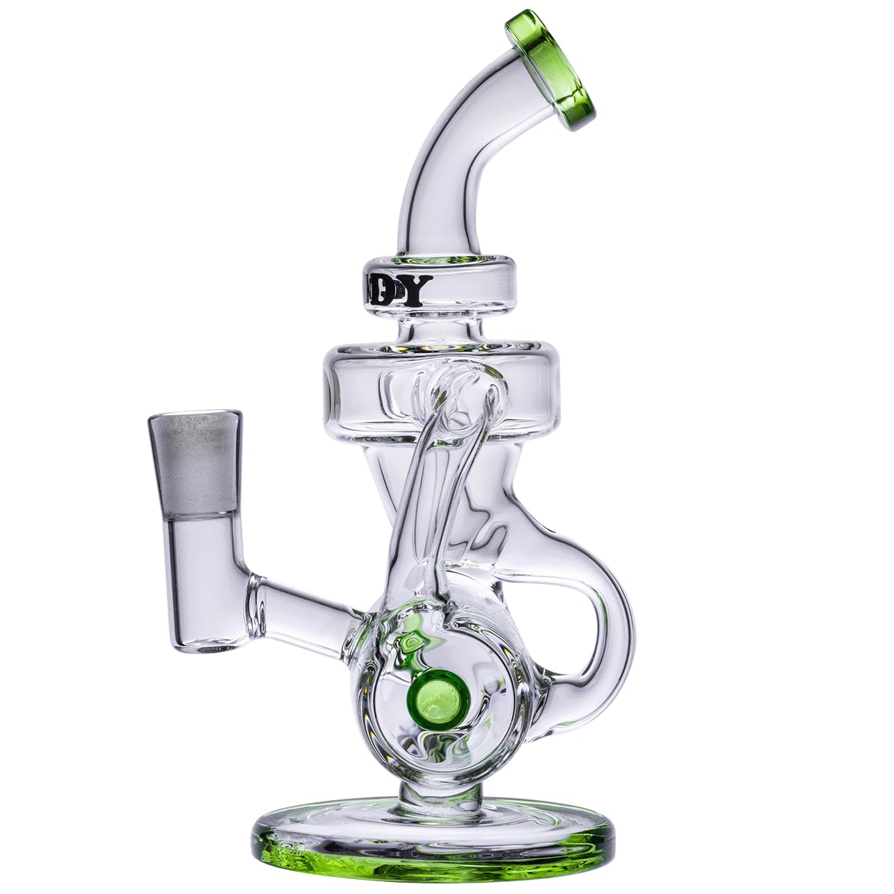 Goody Glass Drummer Boy Mini Dab Rig 4-teiliges Set Grün
