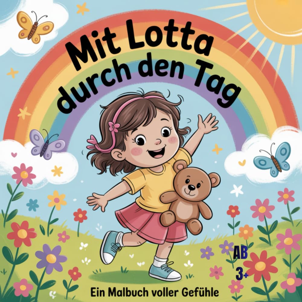 Mit Lotta durch den Tag: Ein Malbuch voller Gefühle, 50 Bilder, ab 3 Jahren