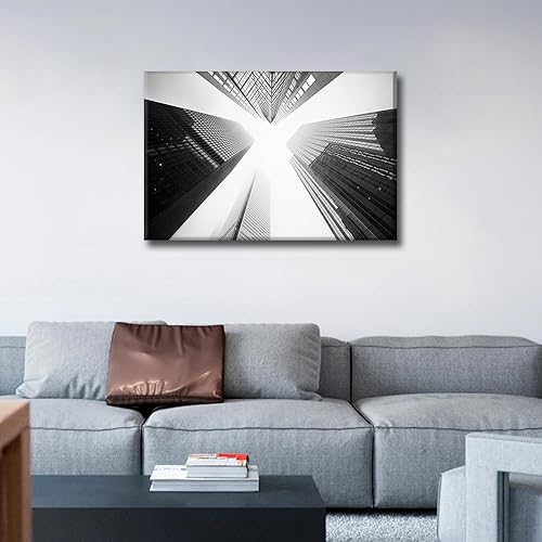 Vista 122 de 1 lienzo decorativo para pared, ferrocarril a través del bosque de pinos con niebla, decoración moderna para el hogar, sala de estar, arte de pared