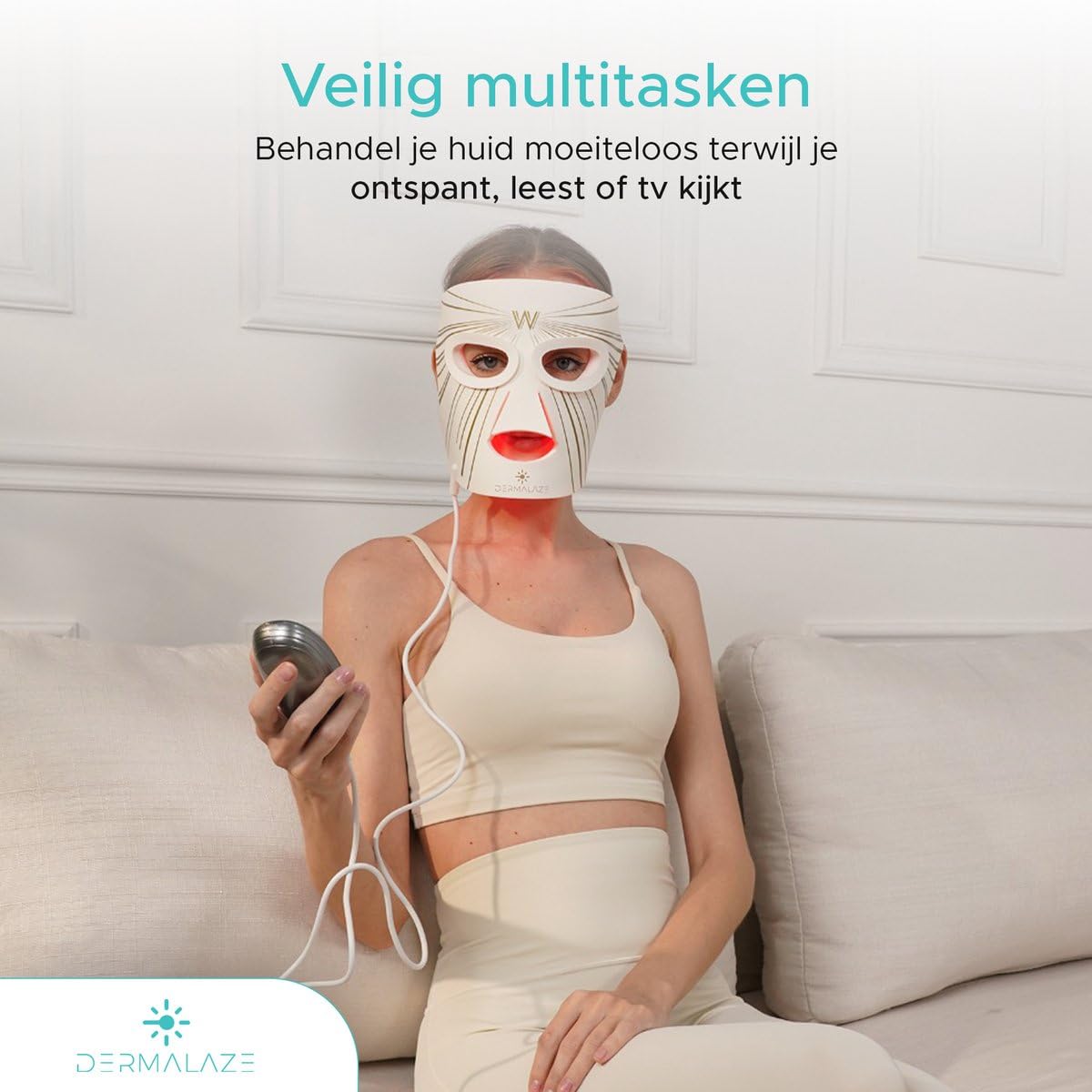 Masque LED Visage 7 Couleurs Luminothérapie | Appareil Anti Rides Lifting | Masque Visage Collagène Femme | Soins Visage, Anti Rougeur, Masque Point Noir, Masque LED Visage