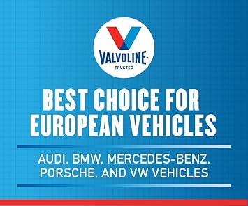 Valvoline European Vehicle Full Synthetic SAE 0W-20 Motor Oil 1 QT (Pack of 5)