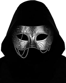 Guayma Steampunk Oni Masquerade Mask for Men/Women Halloween Mardi Gras Venetian Costume Party Prom