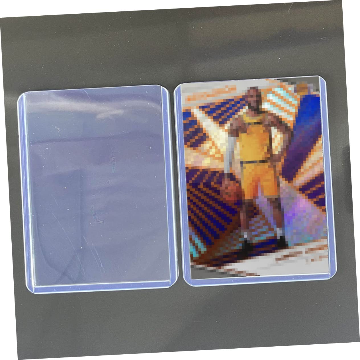 Yardwe 100stücke Pack Transparente Kartenhüllen Schutzhüllen für Sammelkarten Spielkarten aus Pvc Material Kratzfest und Wiederverwendbar