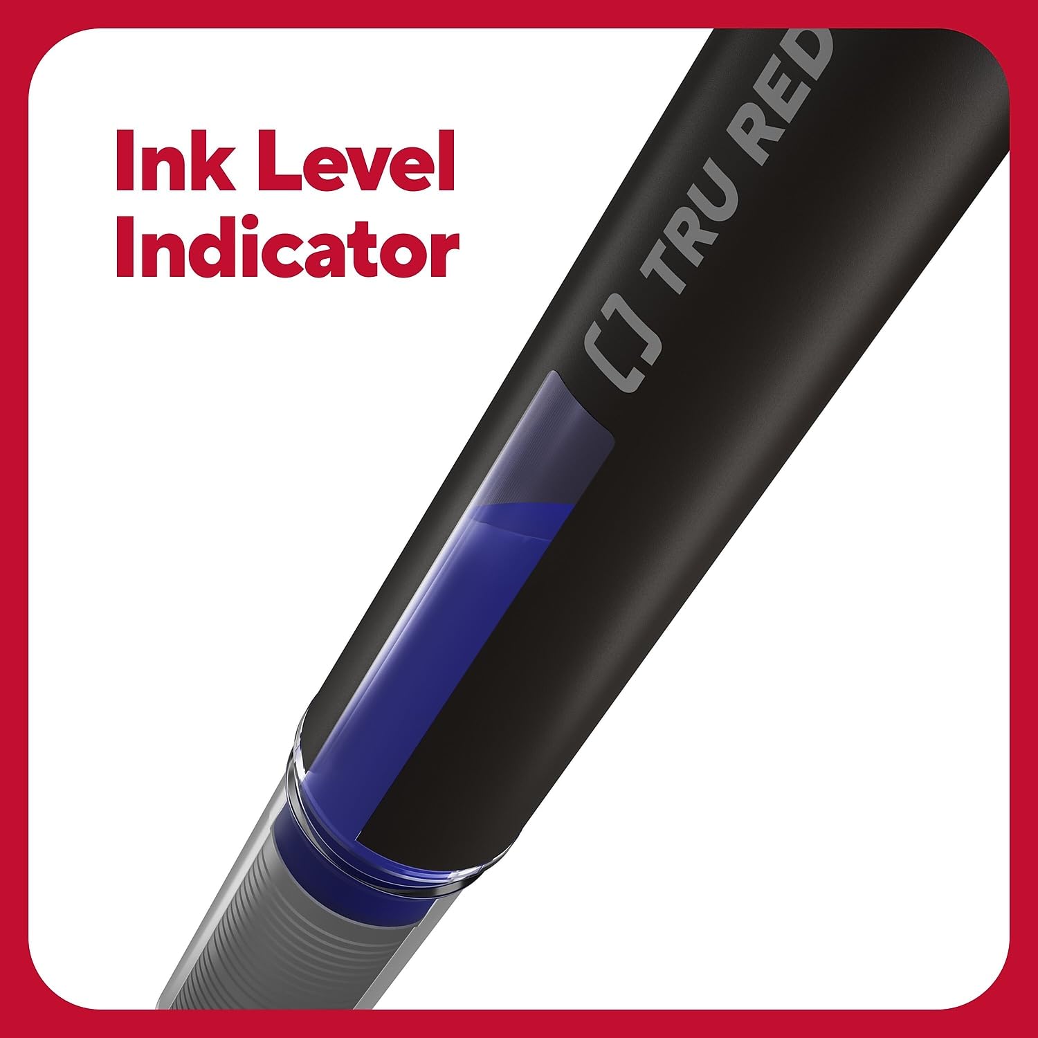Amazon.com : TRU RED Rollerball Pens, Fine Point, Blue Ink, 12