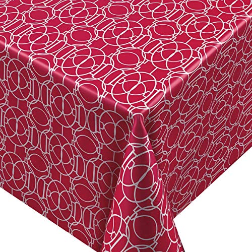 friedola Premium Trend Graphic Red · Eckig ca. 140x110 cm · Breite und Länge wählbar· abwaschbare Tischdecke Gartentischdecke friedola Premium Trend Graphic Red · Eckig ca. 140x110 cm · Breite und Länge wählbar· abwaschbare Tischdecke Gartentischdecke
