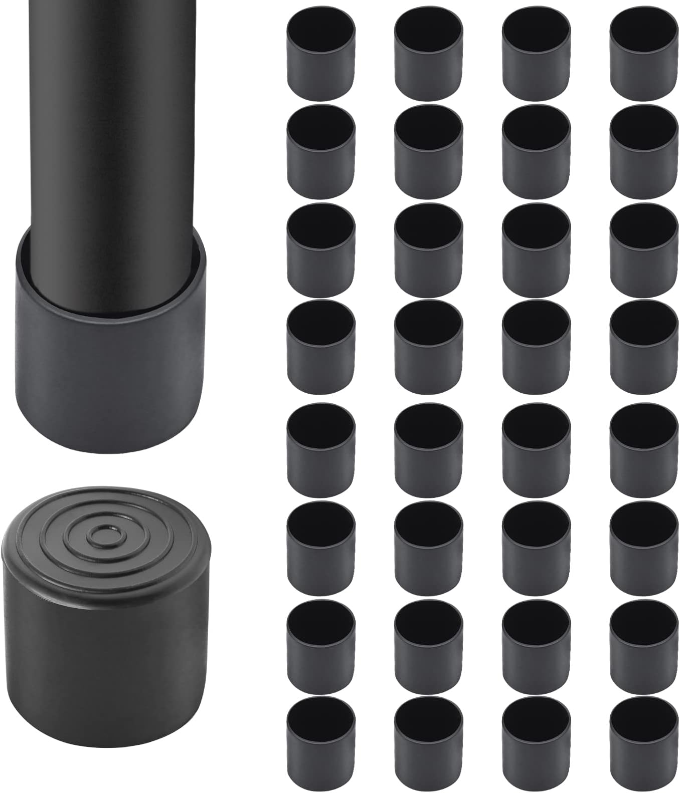 Chair Leg Tips CapsNon Slip Rubber Leg Tips 11/4” Inner Diameter