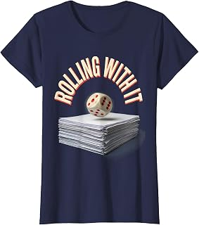 Women's Rolling With It Funny Gamer Humor Video Game Tabletop Gift T-Shirt
