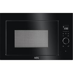 AEG MBE2657SEB Integrated Microwave Oven LCD Display Interior Light Electronic Opening Defrost Program 3 Programmable Functions 900 W