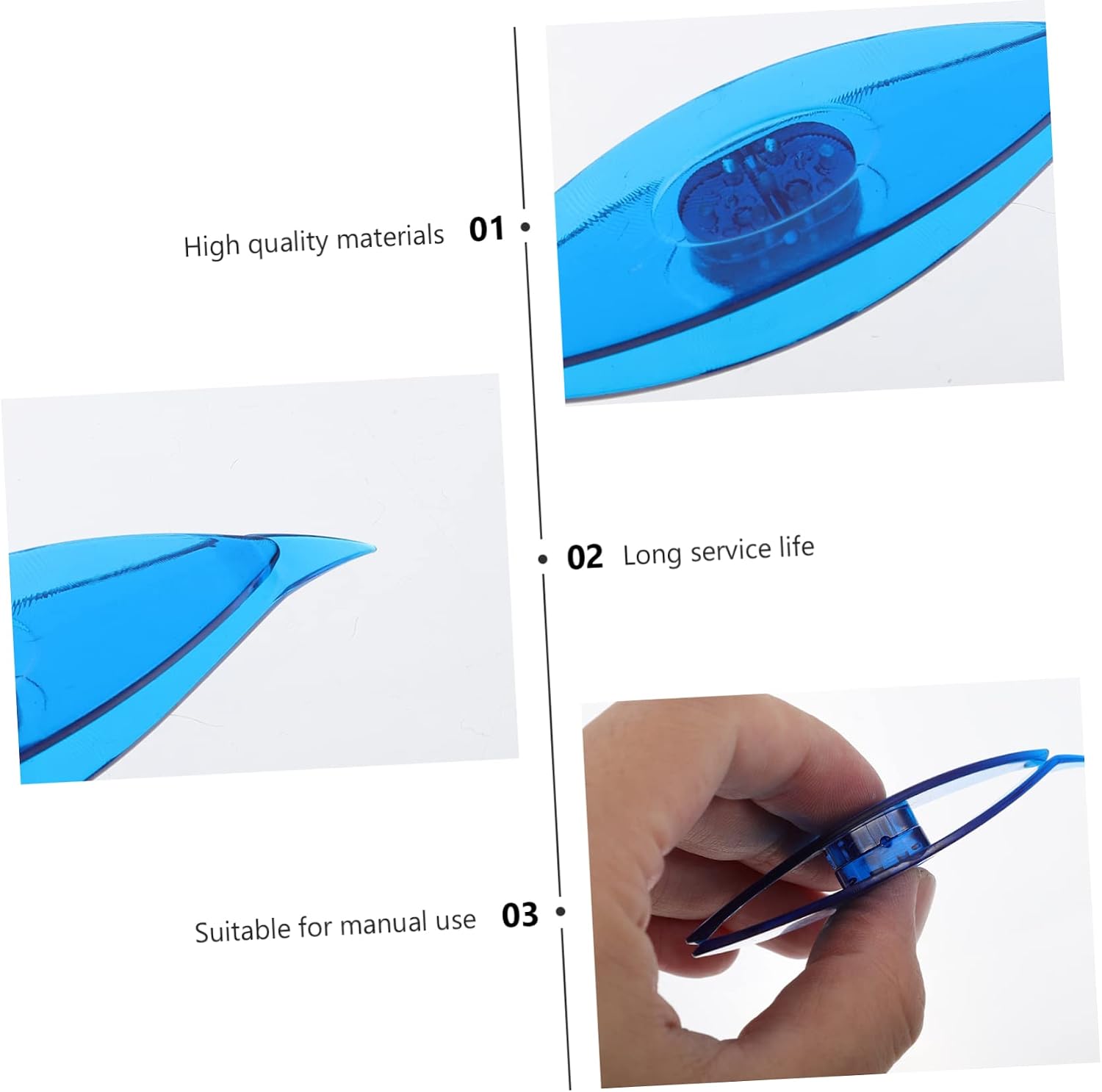 Beatifufu 2pcs DIY Weaving Shuttle Kit Lightweight Tatting Tools for Lace Making Craft Needles Easy to Use for Beginners Blue for Creative Projects