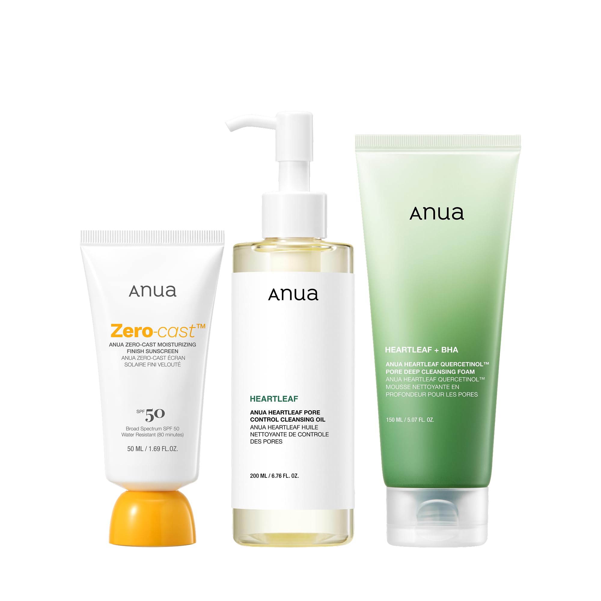 Amazon.com : Anua After sun care trio set, Heartleaf Cleansing