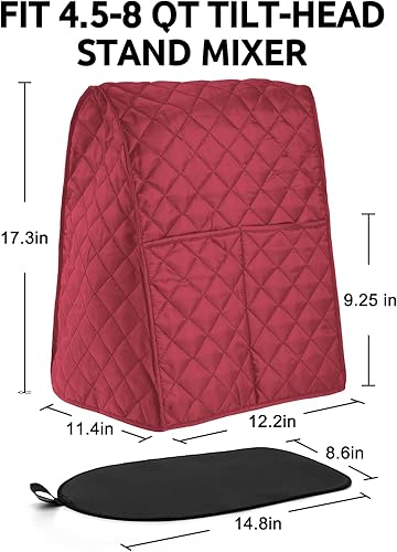 Miniatura 2 de KitchenAid - Juego de fundas para batidora de pie con alfombrilla deslizante y organizador de cables, paquete económico compatible con cabezal