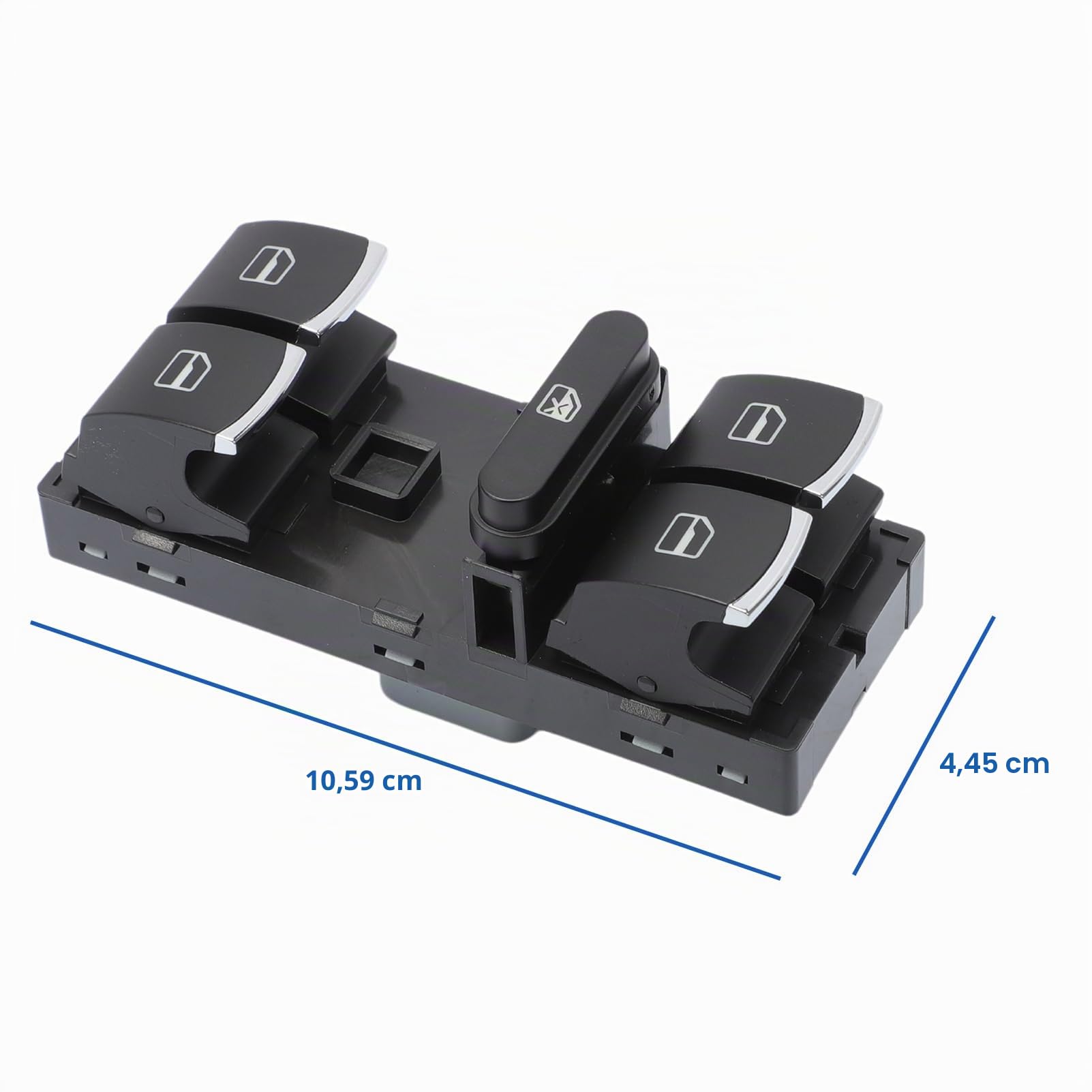 Interruptor Mando Elevalunas para Je-tta Golf,5ND959857,Electric Power Interruptor de Ventana de Coche para Polo Passat Caddy Tiguan Touran 5K4959857,Botonera Elevalunas Interruptor