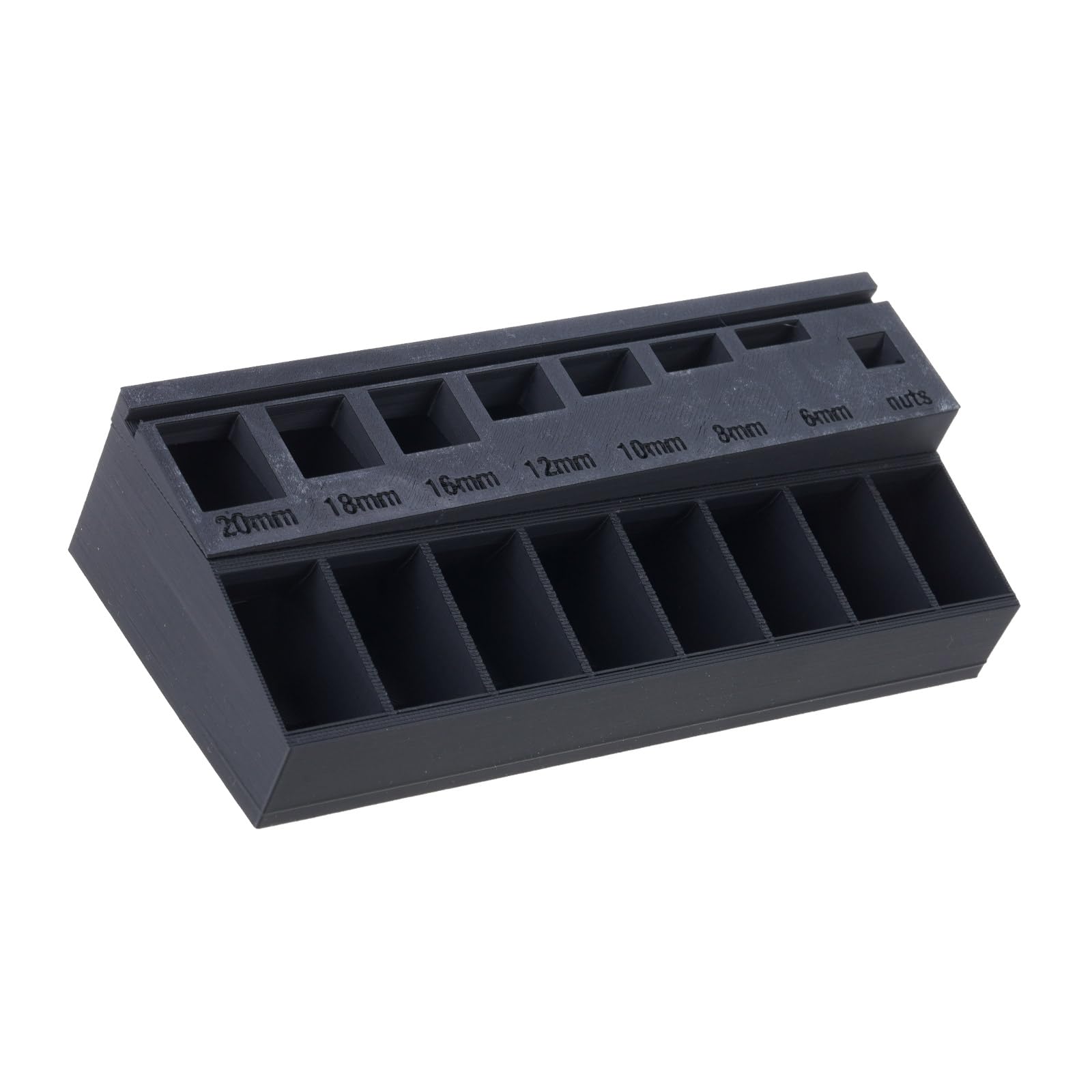 Jazuaiao Black Multiple Functional Screw Storage Planner Thin Plan For Garage And Set Workshop Storage Solution