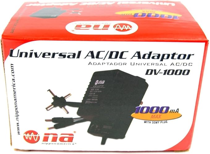 Adaptador Universal Nippon America DV-1000 1.5-12V 1000mA miniatura 3