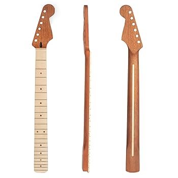 ギター　ネック材　指板材　メイプル　マホガニー　ローズウッド Amazon | 22 フレット ST エレキギターに適したネックメイプル指