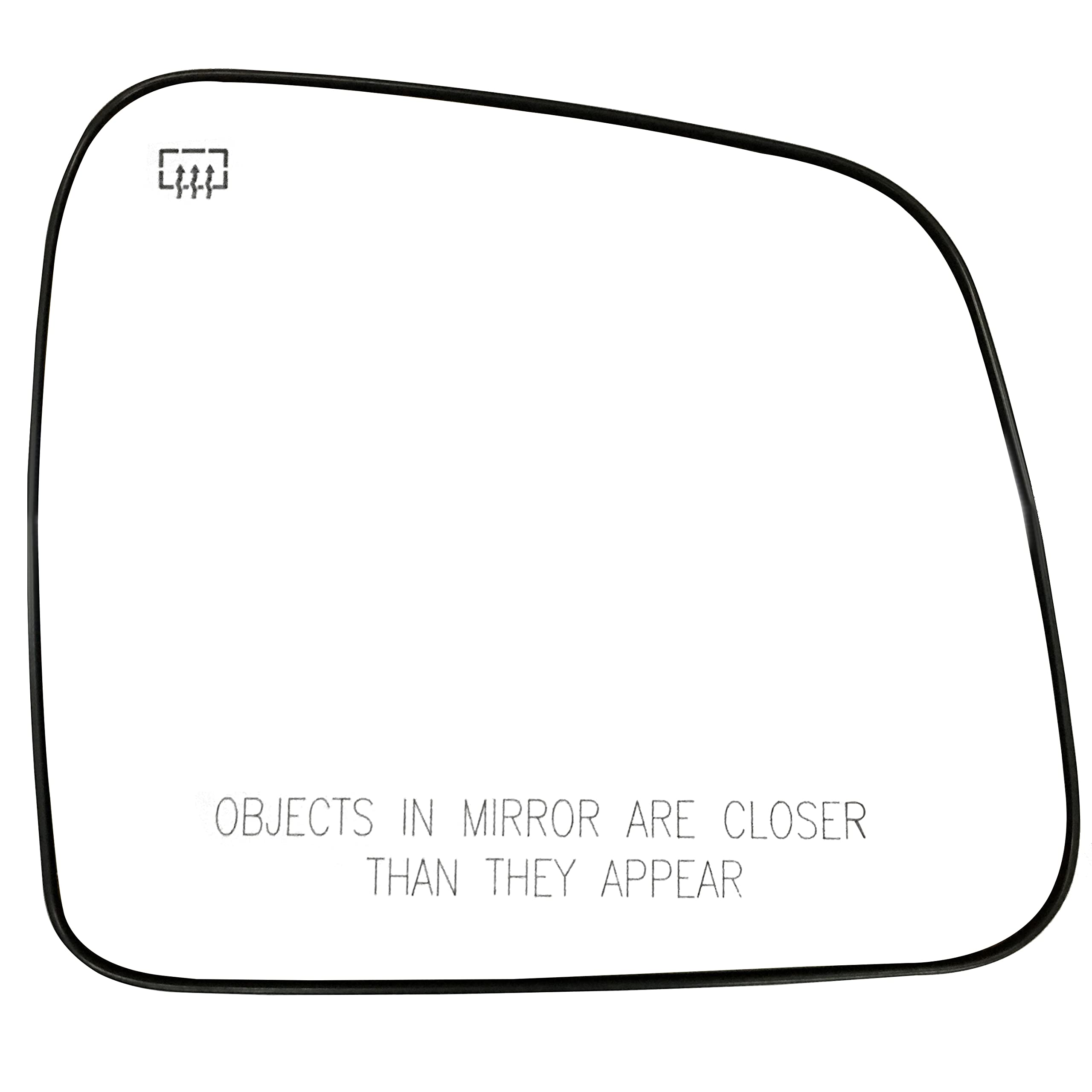 SCITOO Passenger Side Mirror Glass Compatible with 2011 For DODGE/JEEP DURANGO/GRAND CHEROKEE WK2 W/HEATED Chrome Convex Right Exterior Mirror Glass With Backing Plate RM17104-12PA