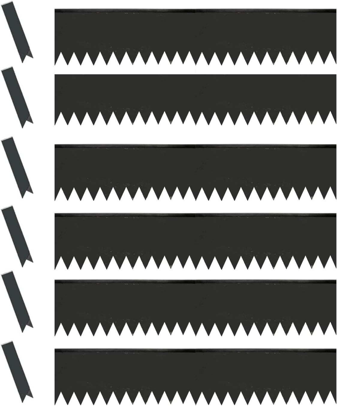 EdgePro Metal Landscape Edging, Corten Steel Edging for Landscaping, Flowerbeds, Gardens, or Fire Pits, Hammer-in Metal Edging (6-Pack with Connectors, 20ft Total)