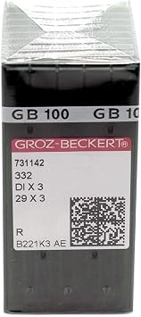 100 Groz Beckert 29X3 DIX3 332 Singer 29, 29-4, 29K, 29U Class Sewing Needles Size 14 Metric Size 90