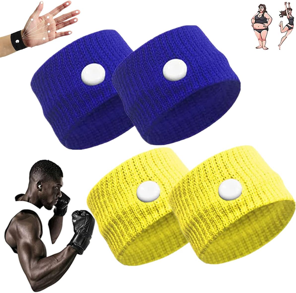 Weimax Sugar Control Wristband,Blood Sugar Control Wristband,Healthify Sugar Control Therapeutic Wristband for Everyone (N-2Pairs)