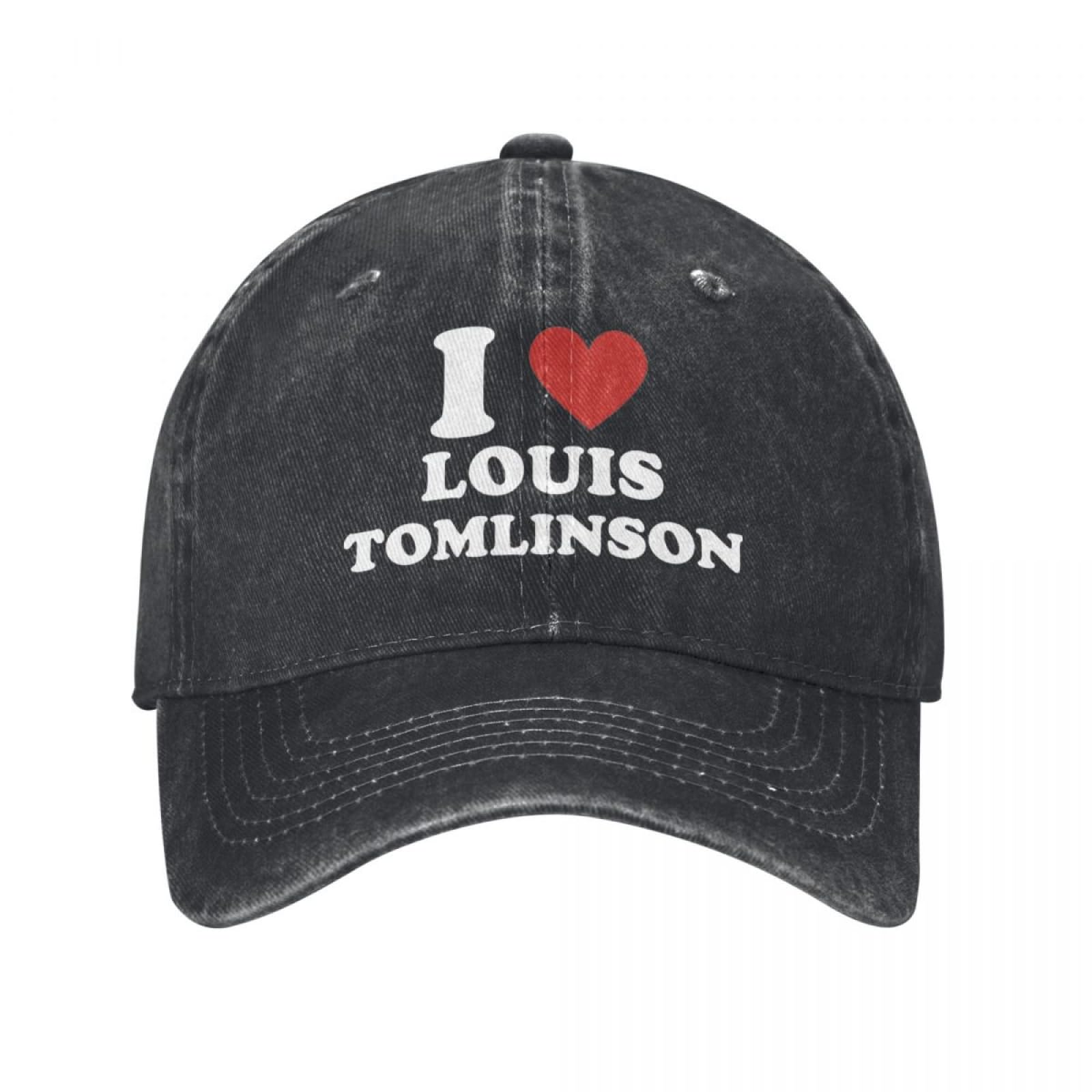 QIYAEUA Unisex Vintage I Love Louis Tomlinsons Baseball Cap for Men Women Distressed Denim Snapback Hat Outdoor Workouts Hats Cap