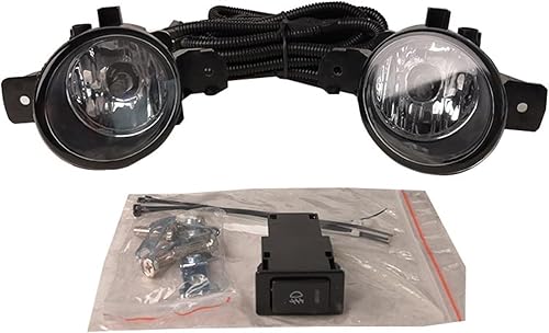 Front Bumper Fog Lamp with Switch Wire Group Bulb H11 12v 55w Compatible with Nissan Altima 05 March MICRA 06-09 Note Maxima TEANA