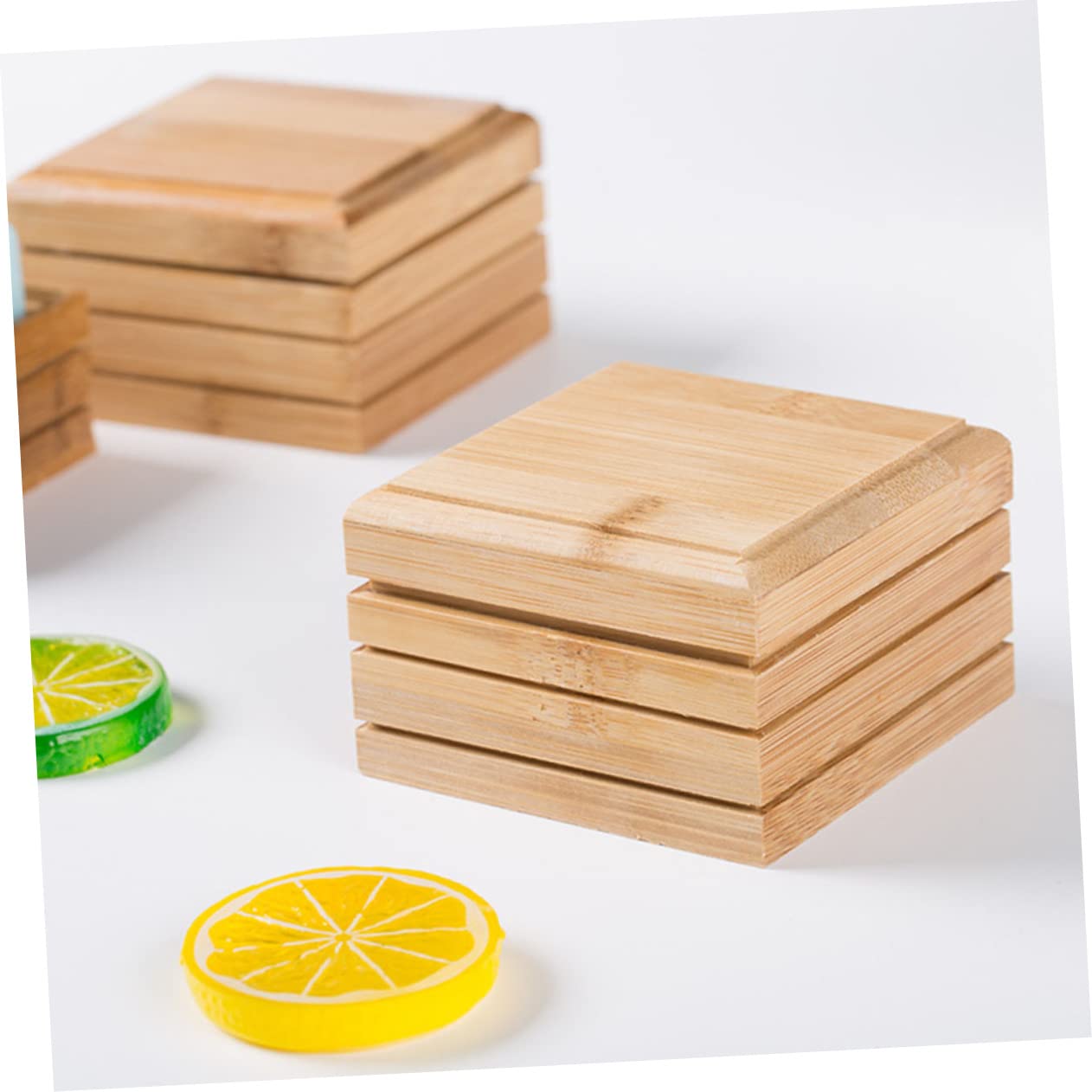 4piezas Jabonera De Bambú Diseño Único Soporte para Jabón Ecológico para Baño y Cocina Mantiene El Jabón Limpio y Seco Accesorio Práctico y Ligero