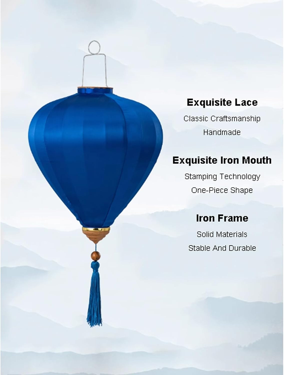 Linterna Solid Color Oval Silk Lantern Chinese New Year Lantern Japanese Vietnam Hanging Lantern Light Lamp for Festival Party Outdoor Patio Decor Farol