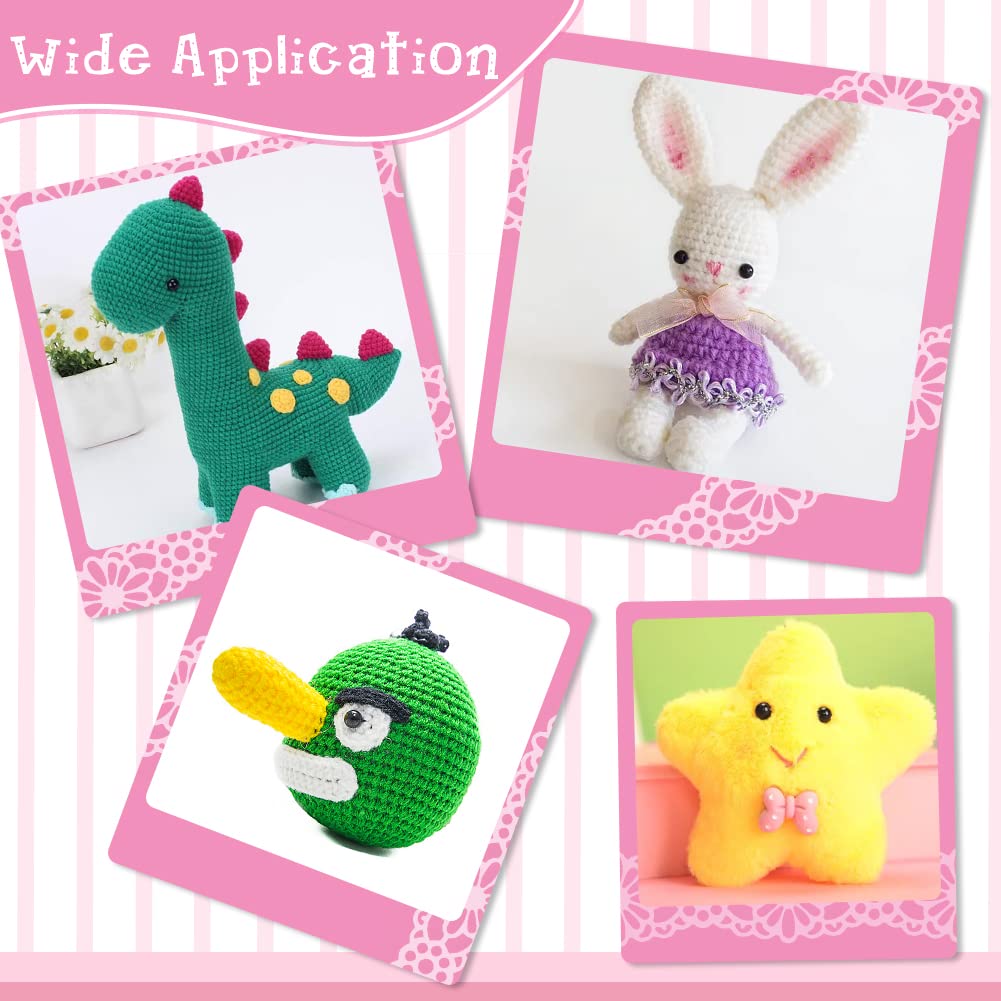 Amigurumi veiligheidsogen, 6 mm, 100 stuks, veiligheidsogen kunststof haken, zwarte pluche dierenogen, met sluitringen, knutselen, poppenogen voor het maken van poppen (6 mm Amigurumi veiligheidsogen, 6 mm, 100 stuks, veiligheidsogen kunststof haken, zwarte pluche dierenogen, met sluitringen, knutselen, poppenogen voor het maken van poppen (6 mm