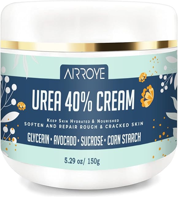 Urea 40% Foot Cream, Foot Cream for Cracked Heels and Dry Skin, Callus Remover For Feet, Knees& Elbows  Natural Moisturizes Nourishes Softens Dry, Rough, Cracked, Dead Skin. 5.29OZ