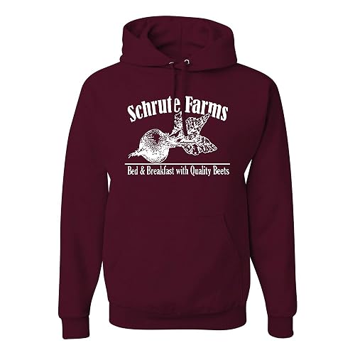 wild custom apparel Schrute Farms Pop Culture Graphic Mens Hoodies