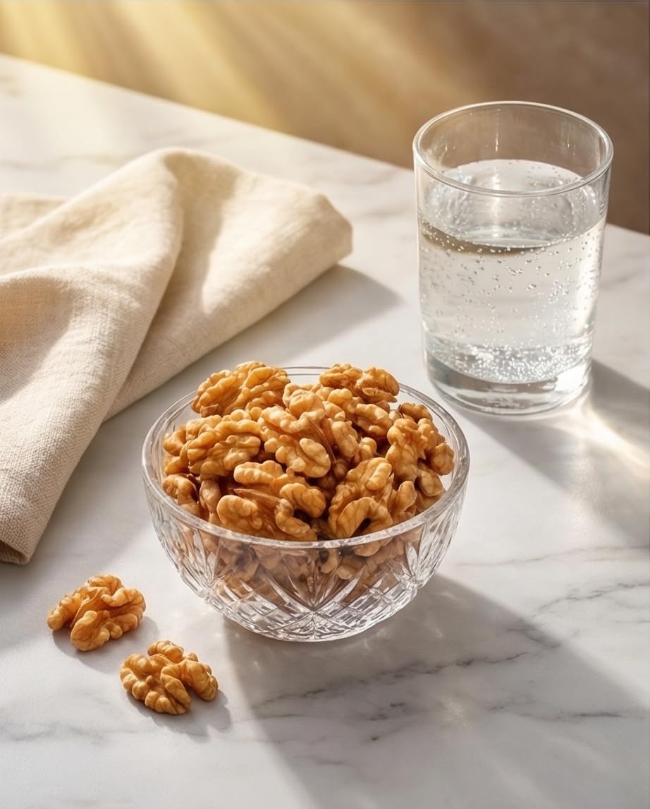 California Chandler Raw Walnuts Halves and Pieces Shelled, Fresh Clean Ready to Use, Raw Walnut Snack for Baking, Cooking, Salads, Oatmeal, Yogurt, Packed in a Resealable Bag, Pantry Staple, 25 lb
