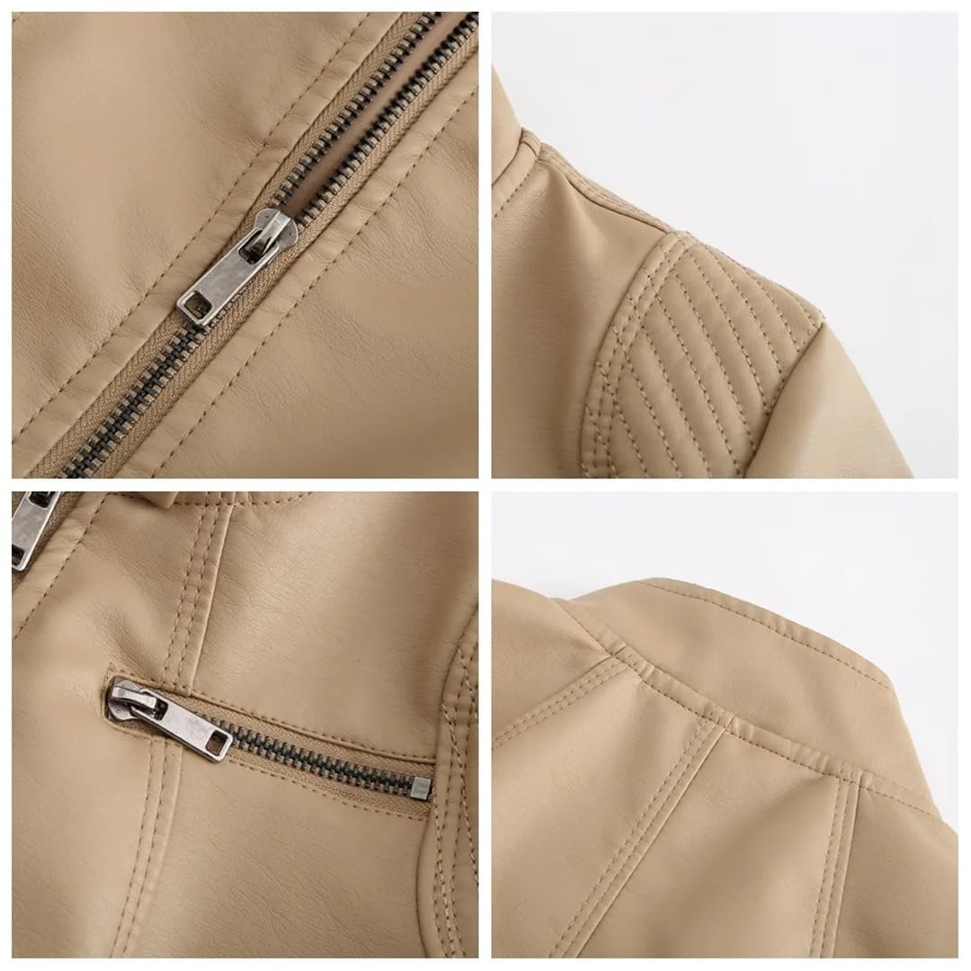 Cappotto moda donna primavera autunno giacca in ecopelle