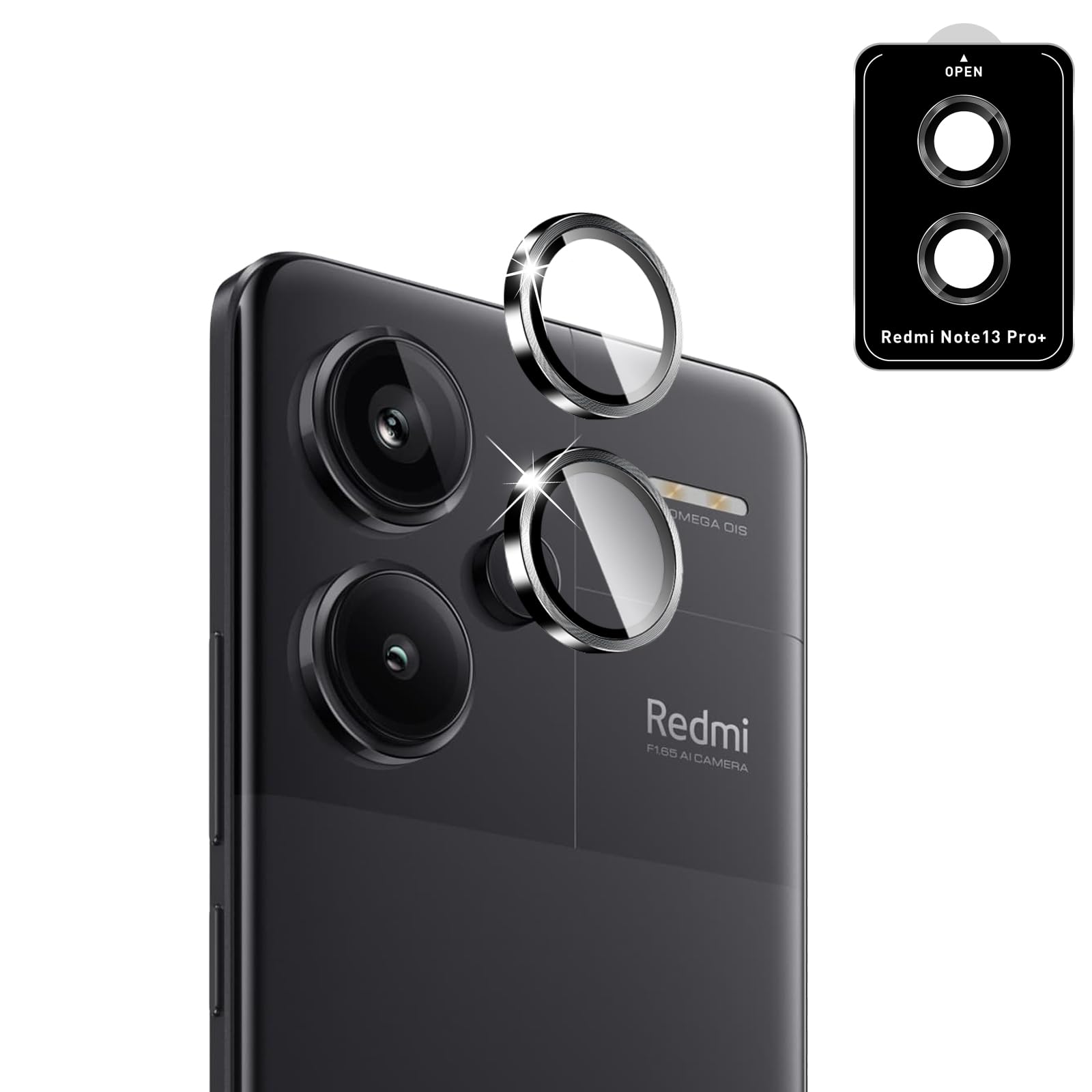 Kameraschutzfolie Aus Panzerglas Für Xiaomi Redmi NOTE 13 Pro Plus 5G – 2 Sätze (4 Stück), 9H Härte, Blasenfrei & Kratzfest