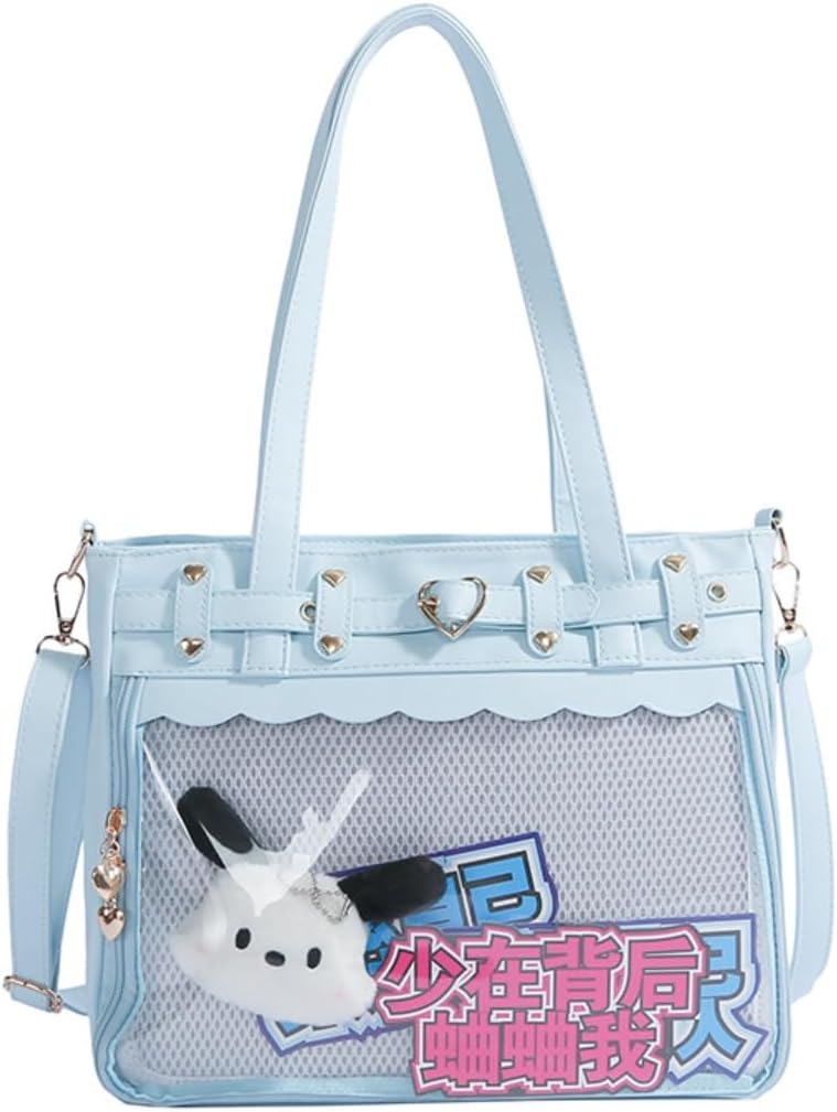 Japanese ita bag with large capacity shoulder crossbody messenger bag with insert kpop tote bag